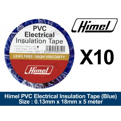 0.13MM X 18MM 5MM PVC TAPE (BLUE) [HIMEL]